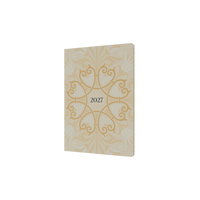 2027 Calendar Year Diary/Planner - 12 Month A5 Week to View - Hard Cover in White - Collins Lavish Lux Range