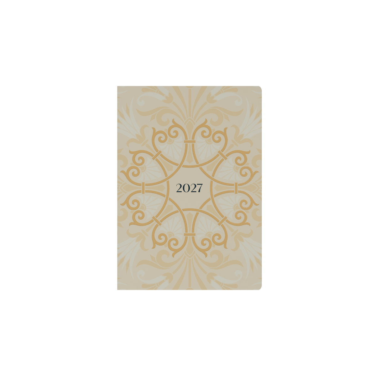 2027 Calendar Year Diary/Planner - 12 Month A5 Week to View - Hard Cover in White - Collins Lavish Lux Range
