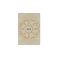 2027 Calendar Year Diary/Planner - 12 Month A5 Week to View - Hard Cover in White - Collins Lavish Lux Range
