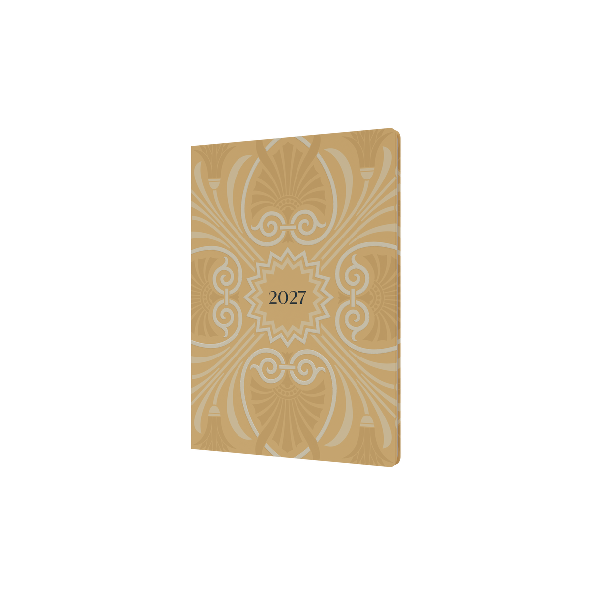2027 Calendar Year Diary/Planner - 12 Month A5 Week to View - Hard Cover in Yellow - Collins Lavish Lux Range