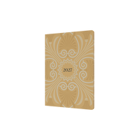 2027 Calendar Year Diary/Planner - 12 Month A5 Week to View - Hard Cover in Yellow - Collins Lavish Lux Range