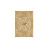 2027 Calendar Year Diary/Planner - 12 Month A5 Week to View - Hard Cover in Yellow - Collins Lavish Lux Range