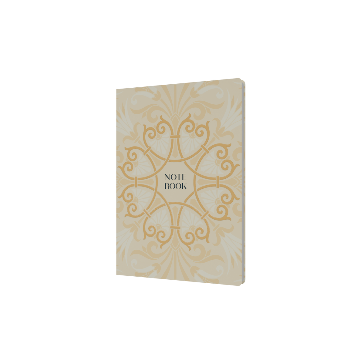 Notebook A5 - Ruled - Hard Cover (Recycled) in White - Collins Lavish Lux Range