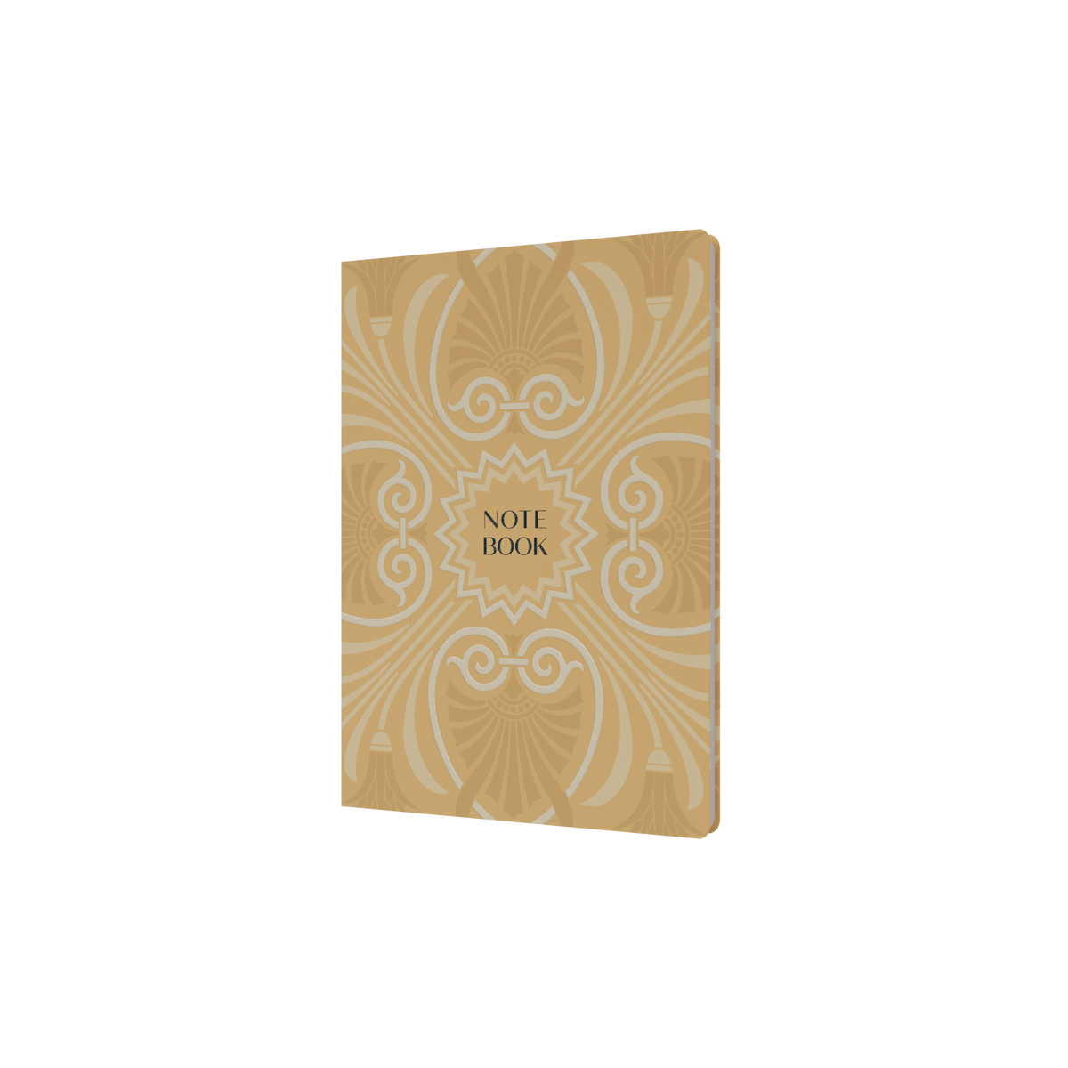 Notebook A5 - Ruled - Hard Cover (Recycled) in Yellow - Collins Lavish Lux Range