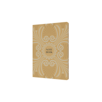 Notebook A5 - Ruled - Hard Cover (Recycled) in Yellow - Collins Lavish Lux Range