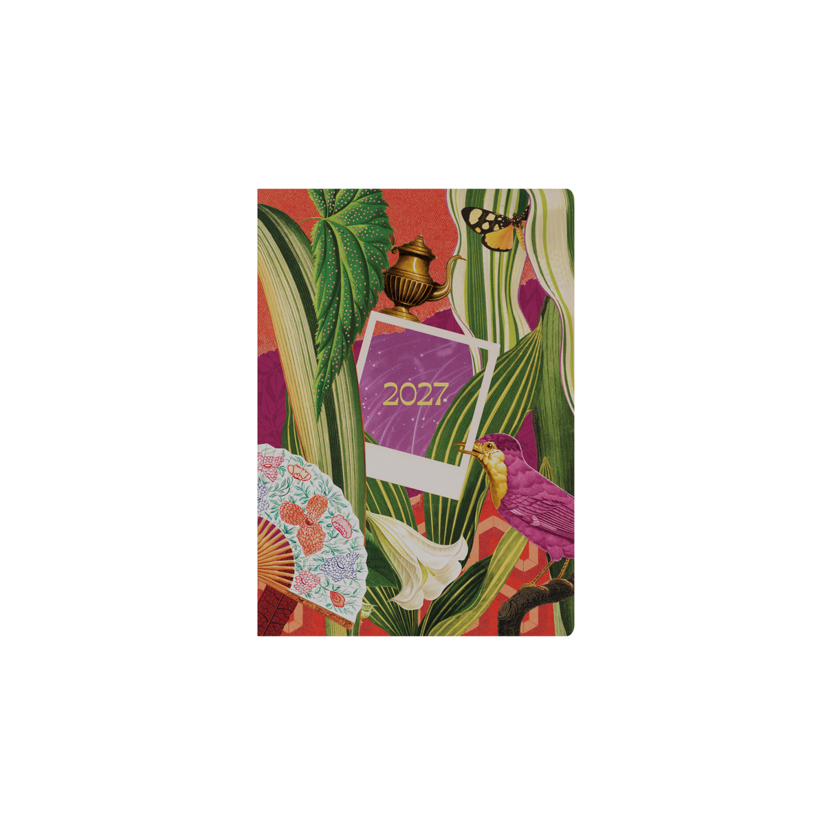 2027 Calendar Year Diary/Planner - 12 Month A5 Week to View - Hard Cover (Recycled) in Bird - Collins Modern Organic Range