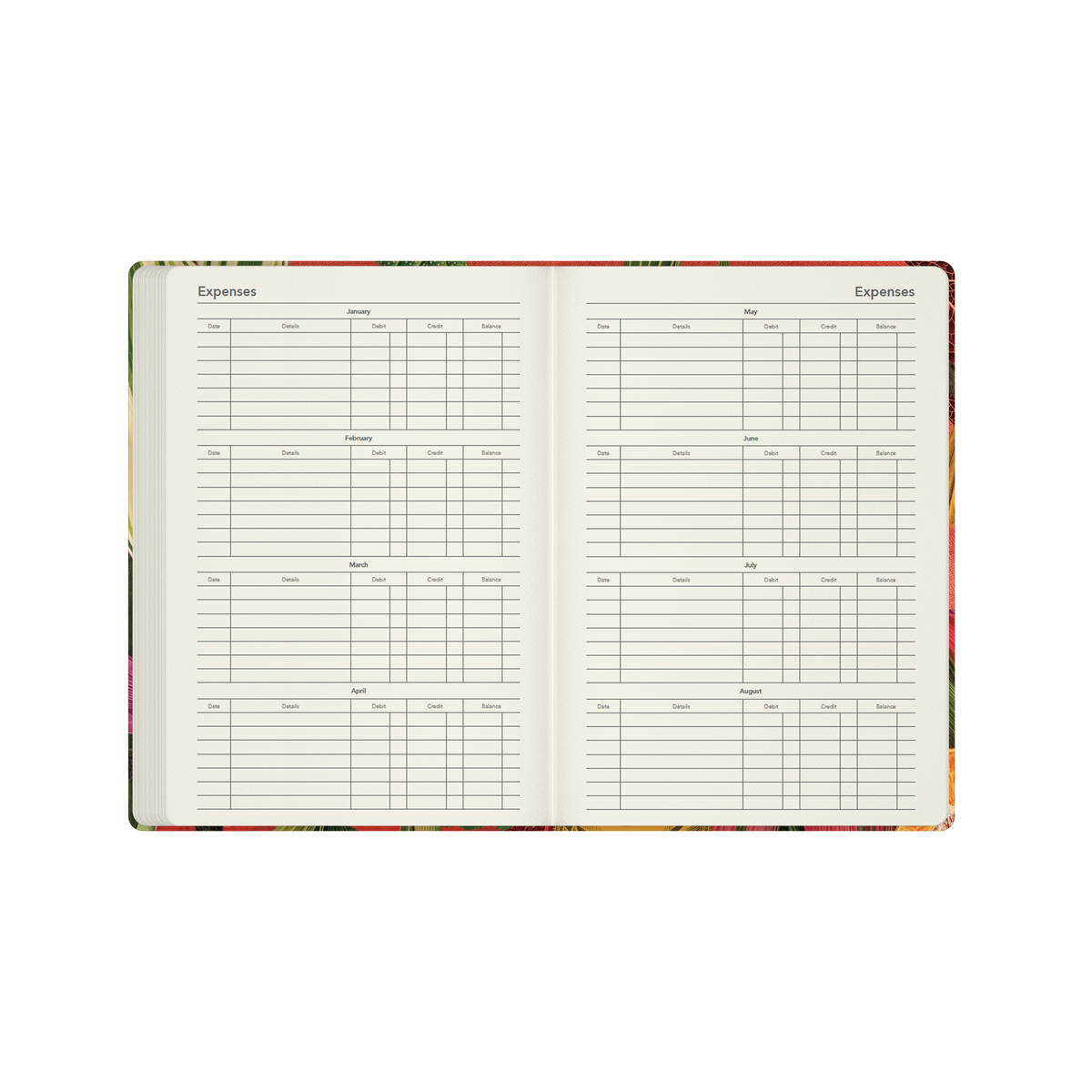 2027 Calendar Year Diary/Planner - 12 Month A5 Week to View - Hard Cover (Recycled) in Turtle - Collins Modern Organic Range