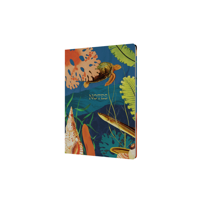 Notebook A5 - Ruled - Hard Cover (Recycled) in Turtle - Collins Modern Organic Range