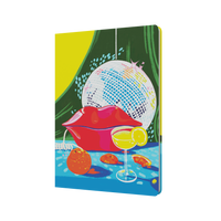 Collins Party On - A5 Notebook (Recycled) - Lips