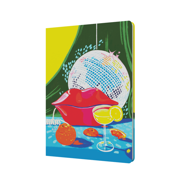 Collins Party On - A5 Notebook (Recycled) - Lips