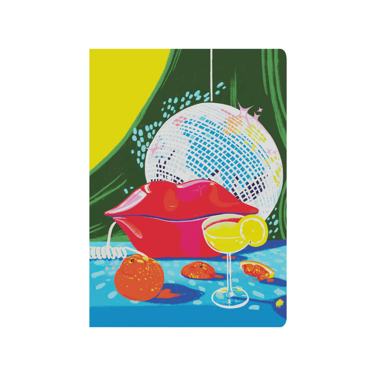 Collins Party On - A5 Notebook (Recycled) - Lips