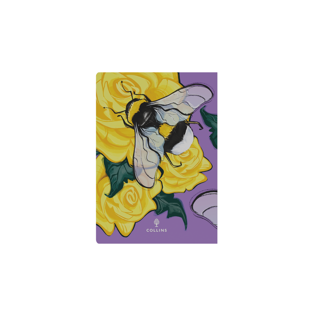 2027 Calendar Year Diary/Planner - 12 Month A5 Week to View - Hard Cover in The Roses (Bee) - Collins Billy Blue Range