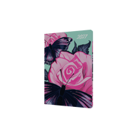 2027 Calendar Year Diary/Planner - 12 Month A5 Week to View - Hard Cover in The Roses (Butterfly) - Collins Billy Blue Range