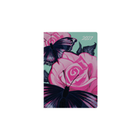 2027 Calendar Year Diary/Planner - 12 Month A5 Week to View - Hard Cover in The Roses (Butterfly) - Collins Billy Blue Range