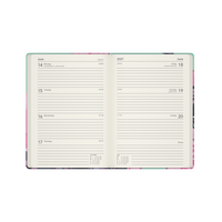 2027 Calendar Year Diary/Planner - 12 Month Pocket Week to View - Hard Cover in The Roses (Bee) - Collins Billy Blue Range