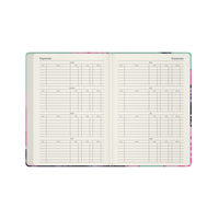 2027 Calendar Year Diary/Planner - 12 Month Pocket Week to View - Hard Cover in The Roses (Bee) - Collins Billy Blue Range
