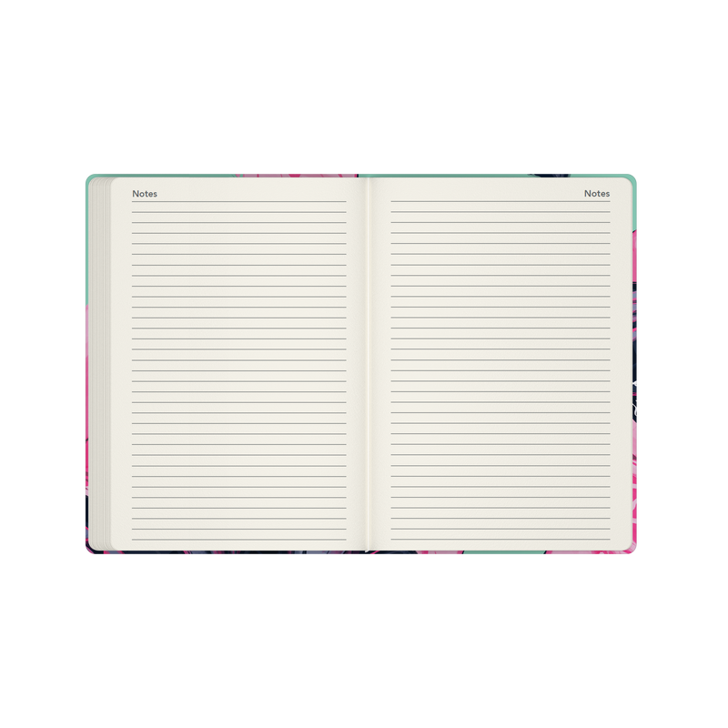 2027 Calendar Year Diary/Planner - 12 Month Pocket Week to View - Hard Cover in The Roses (Hummingbird) - Collins Billy Blue Range