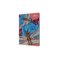 2027 Calendar Year Diary/Planner - 12 Month A5 Week to View - Hard Cover in The Roses (Dragonfly) - Collins Billy Blue Range