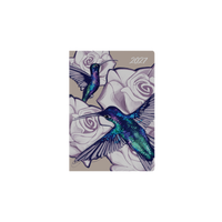 2027 Calendar Year Diary/Planner - 12 Month A5 Week to View - Hard Cover in The Roses (Hummingbird) - Collins Billy Blue Range