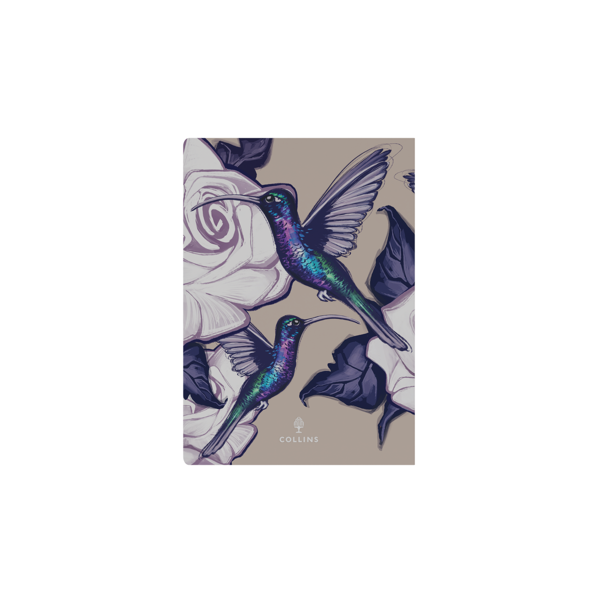 2027 Calendar Year Diary/Planner - 12 Month A5 Week to View - Hard Cover in The Roses (Hummingbird) - Collins Billy Blue Range