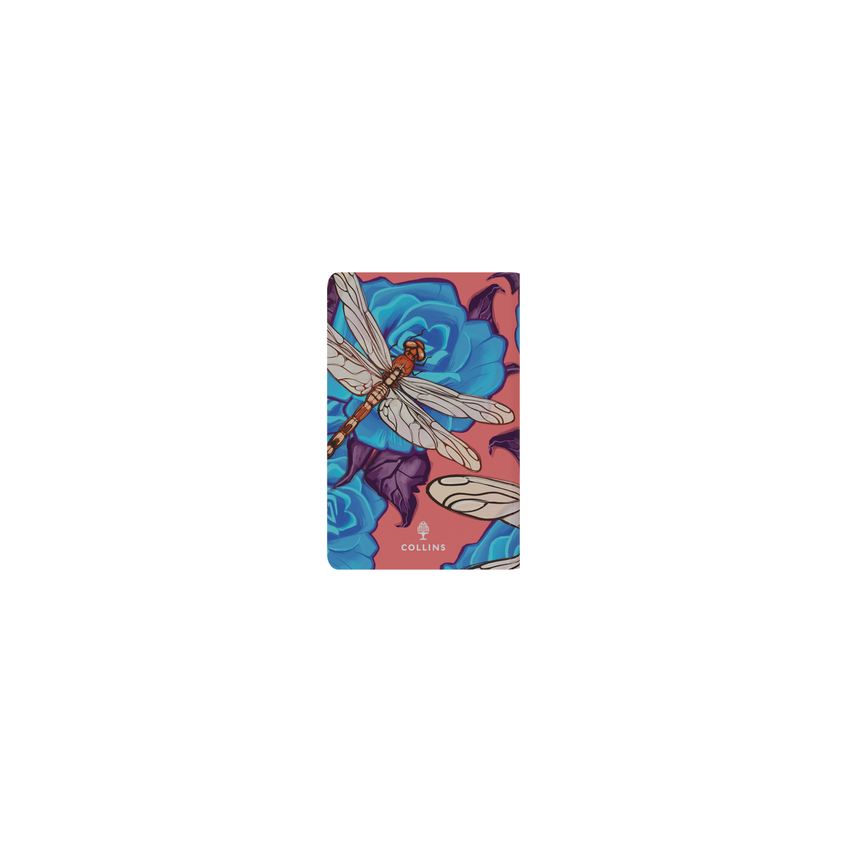 2027 Calendar Year Diary/Planner - 12 Month Pocket Week to View - Hard Cover in The Roses (Dragonfly) - Collins Billy Blue Range