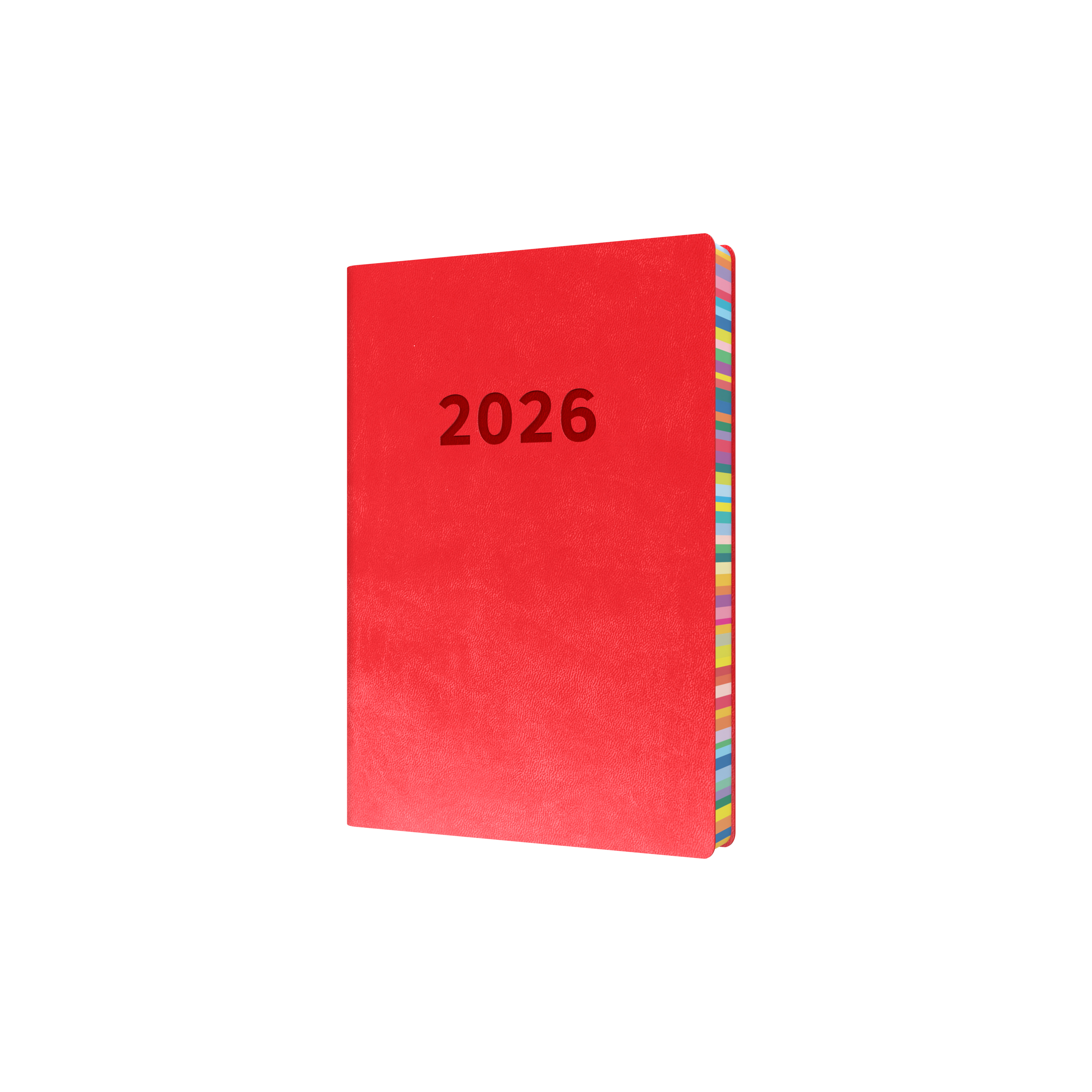 Edge Rainbow Calendar Year 2026 Diary/Planner, Day to Page, A5 Soft Cover