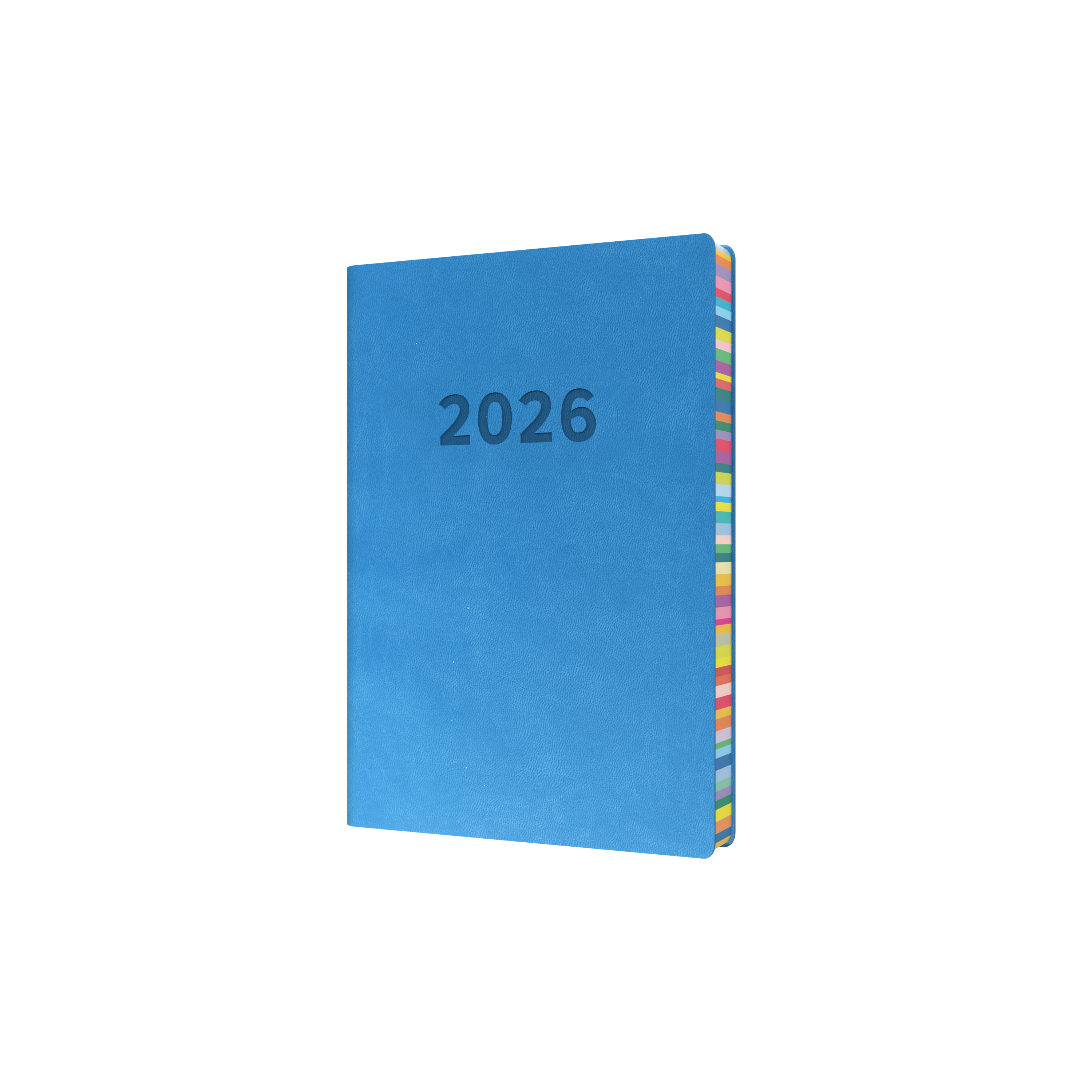 Edge Rainbow Calendar Year 2026 Diary/Planner, Day to Page, A5 Soft Cover