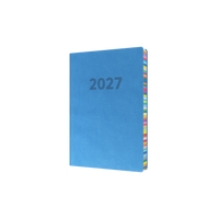 2027 Calendar Year Diary/Planner - 12 Month A5 Day to Page - Soft Cover - Collins Edge Rainbow Range