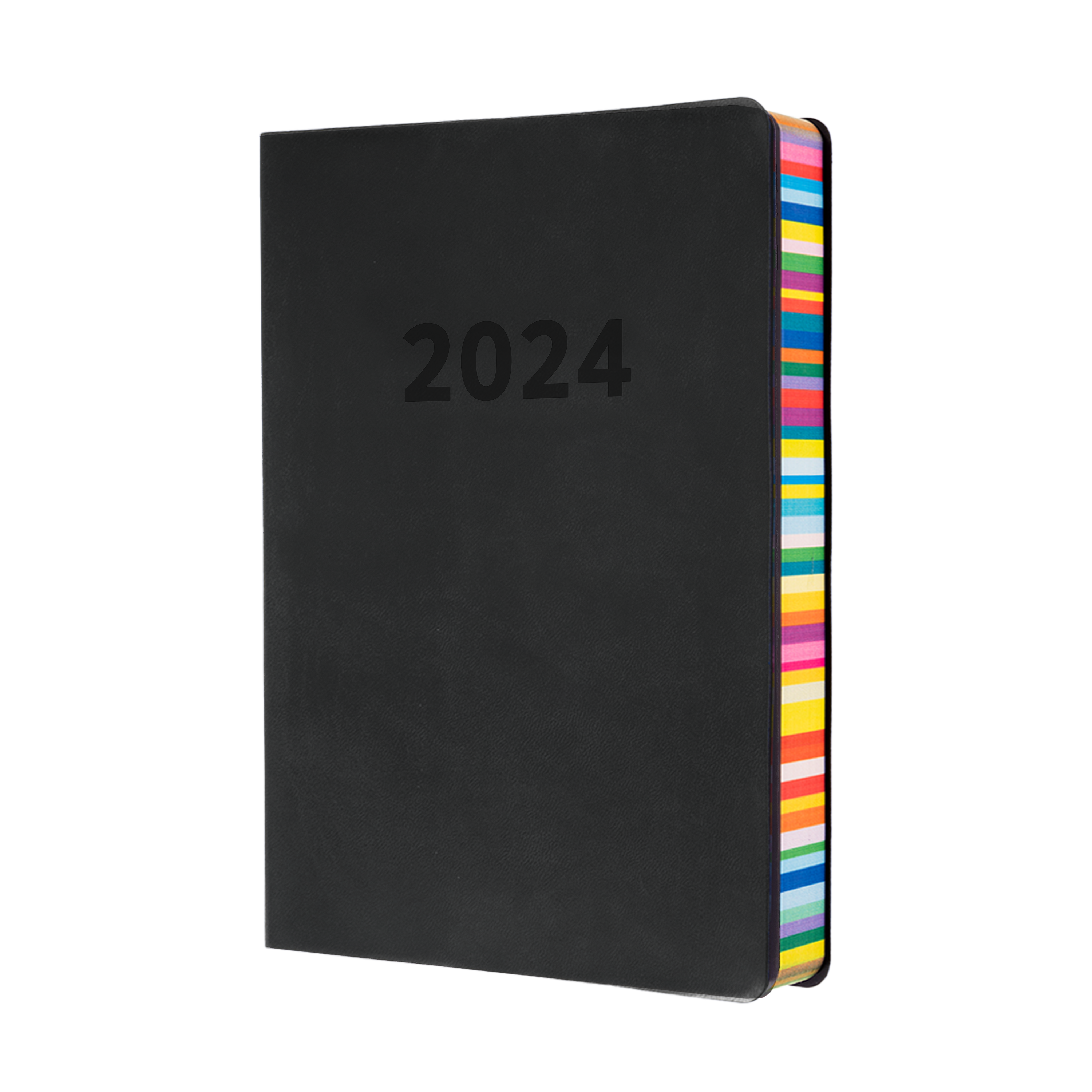Collins Edge Rainbow 2024 Diary - Day to a Page View, Size A5