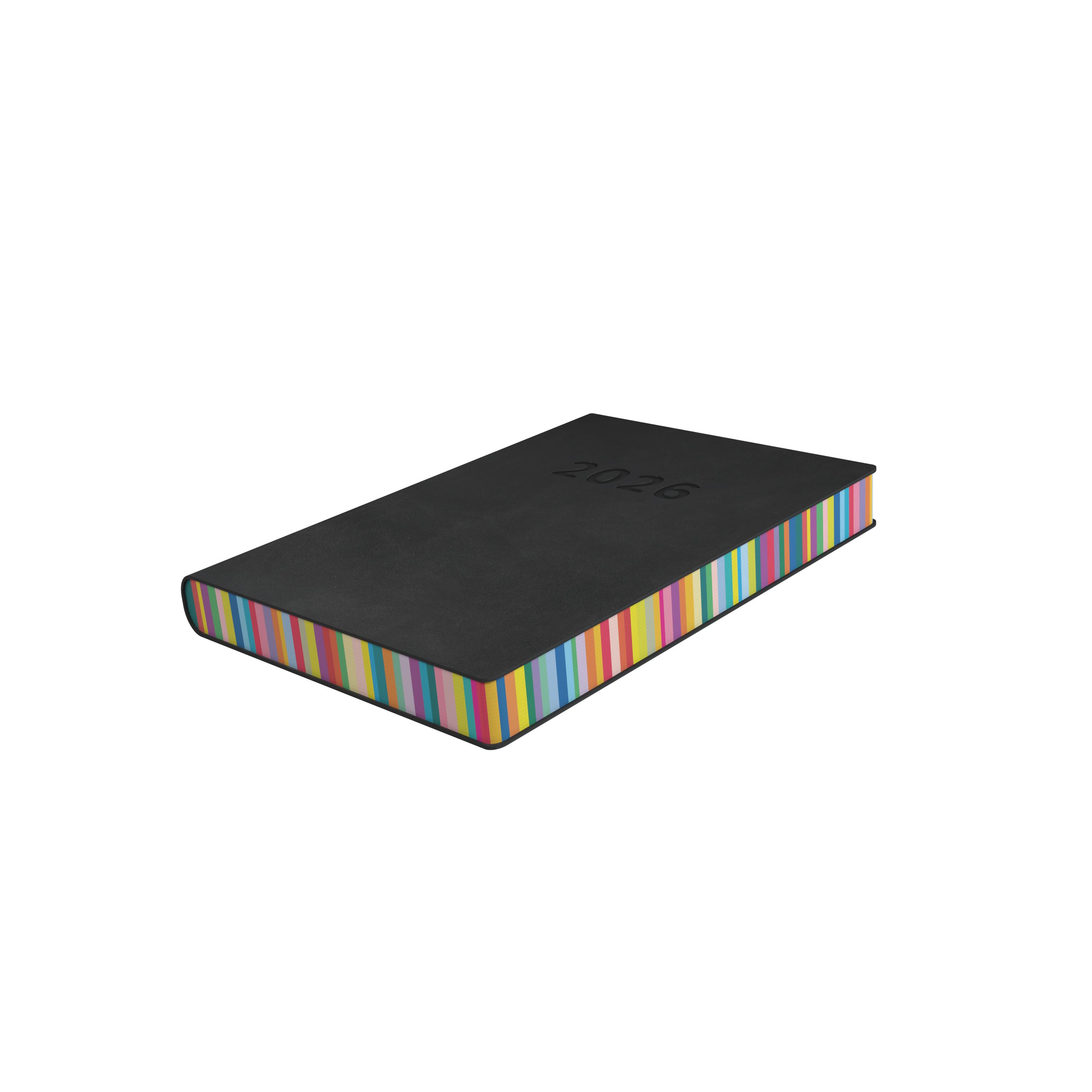 Edge Rainbow Calendar Year 2026 Diary/Planner, Day to Page, A5 Soft Cover
