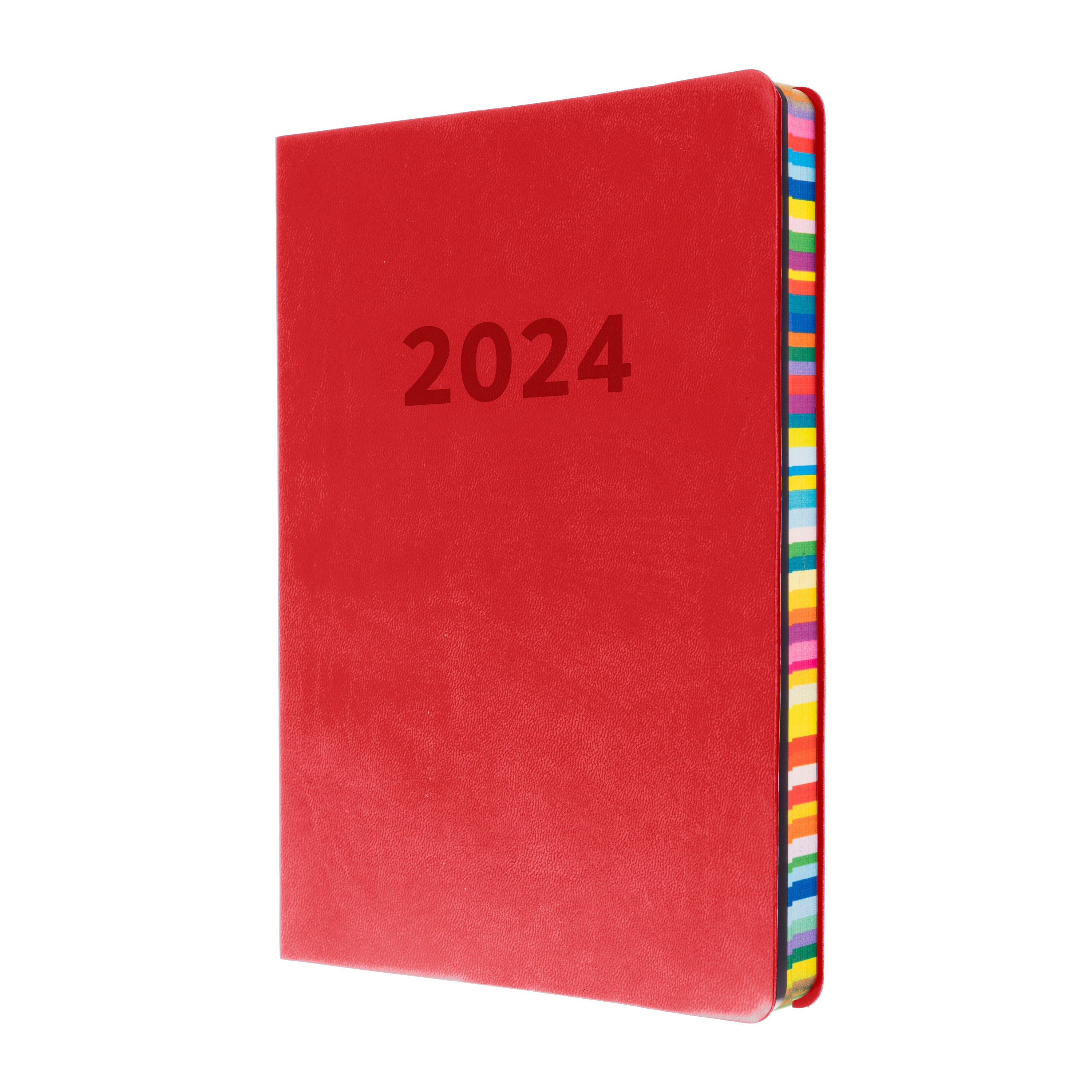 Edge Rainbow 2024 Diary - Week to a View, Size A5 Red / A5 (210 x 148mm)