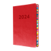 Edge Rainbow 2024 Diary - Week to a View, Size A5 Red / A5 (210 x 148mm)