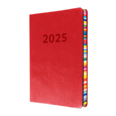Edge Rainbow 2025 Diary Planner - Week to a View, Size A5