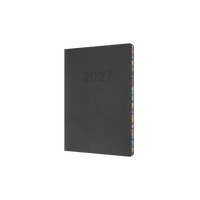 2027 Calendar Year Diary/Planner - 12 Month A5 Week to View - Soft Cover - Collins Edge Rainbow Range