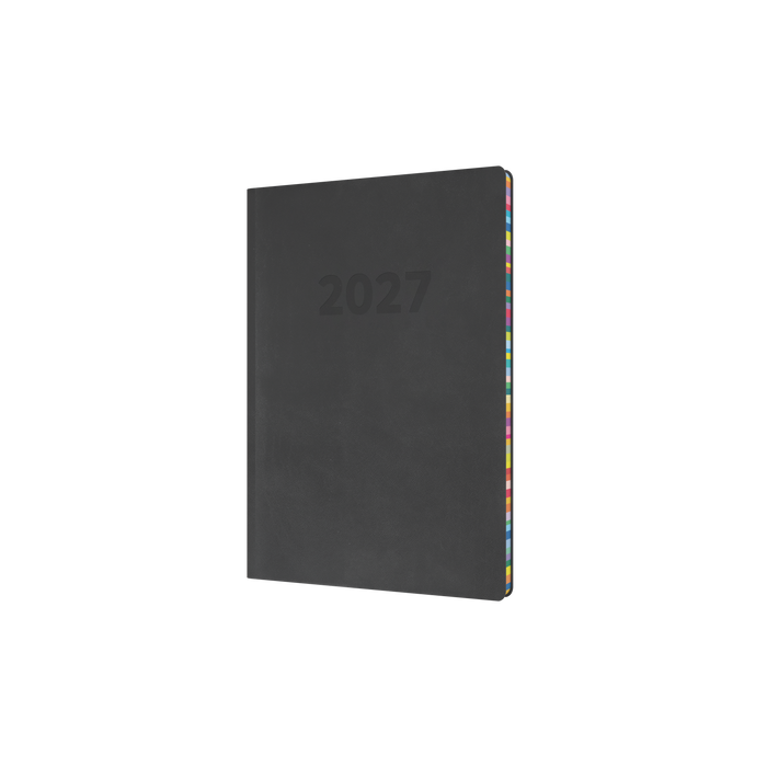 2027 Calendar Year Diary/Planner - 12 Month A5 Week to View - Soft Cover - Collins Edge Rainbow Range