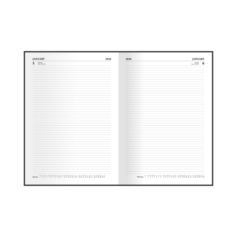Collins - Essential Financial Year 2025-2026 Diary/Planner, Day to Page, A4 Hard Cover