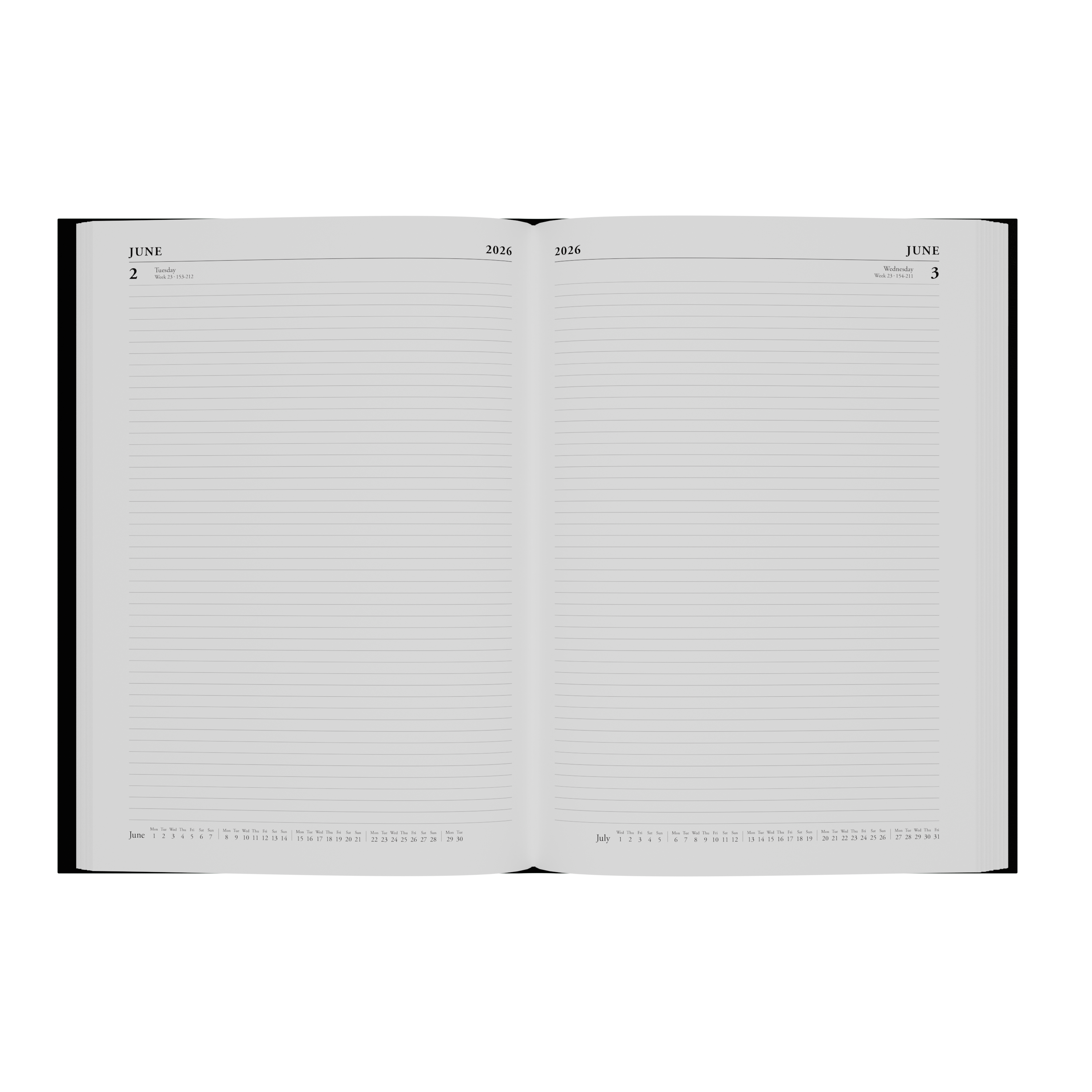 Essential Calendar Year 2026 Diary/Planner, Day to Page, A4 Hard Cover