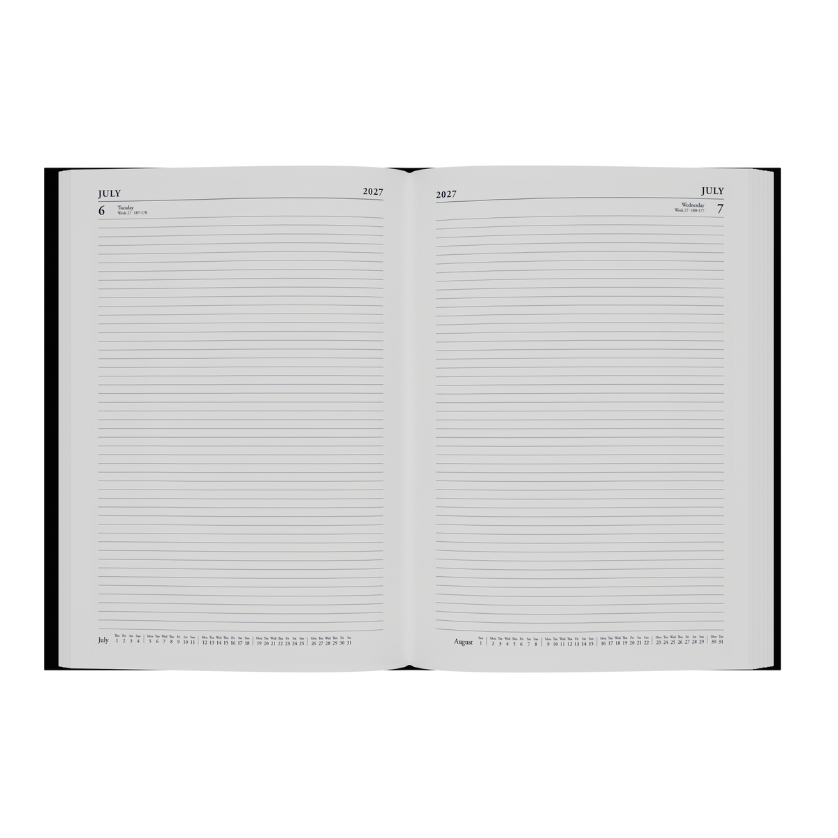2027 Calendar Year Diary/Planner - 12 Month A4 Day to Page - Hard Cover - Collins Essential Range