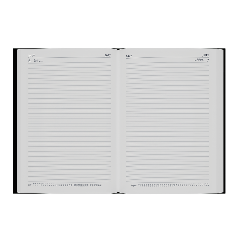 2027 Calendar Year Diary/Planner - 12 Month A4 Day to Page - Hard Cover - Collins Essential Range