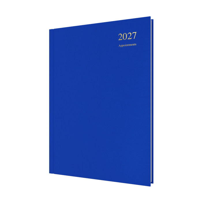 2027 Calendar Year Diary/Planner - 12 Month A4 Day to Page w Appointments - Hard Cover - Collins Essential Range
