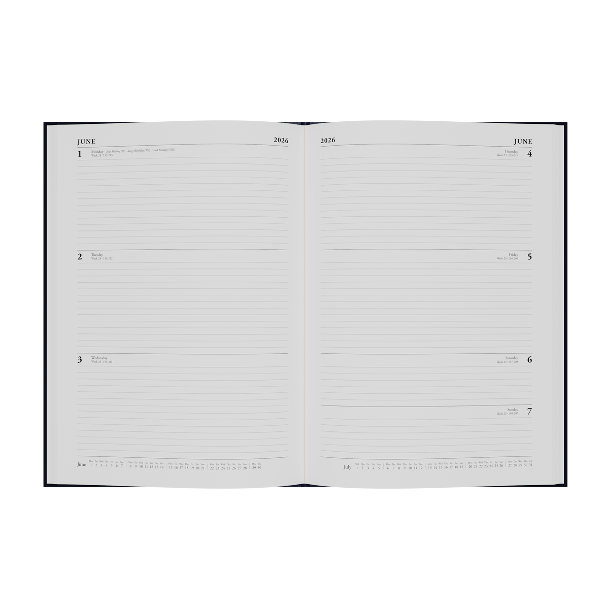Essential Calendar Year 2026 Diary/Planner, Week to View, A4 Hard Cover