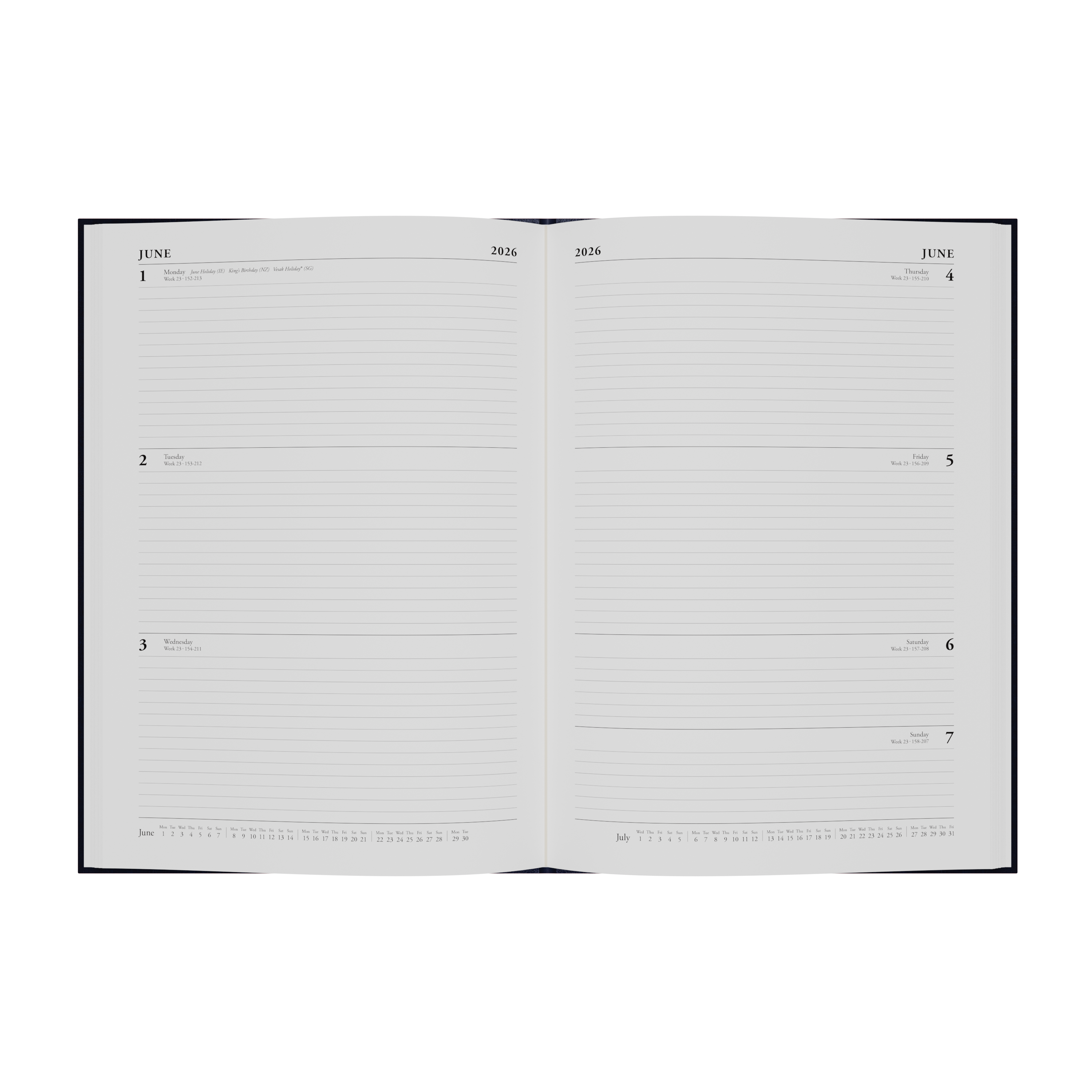Essential Calendar Year 2026 Diary/Planner, Week to View, A4 Hard Cover