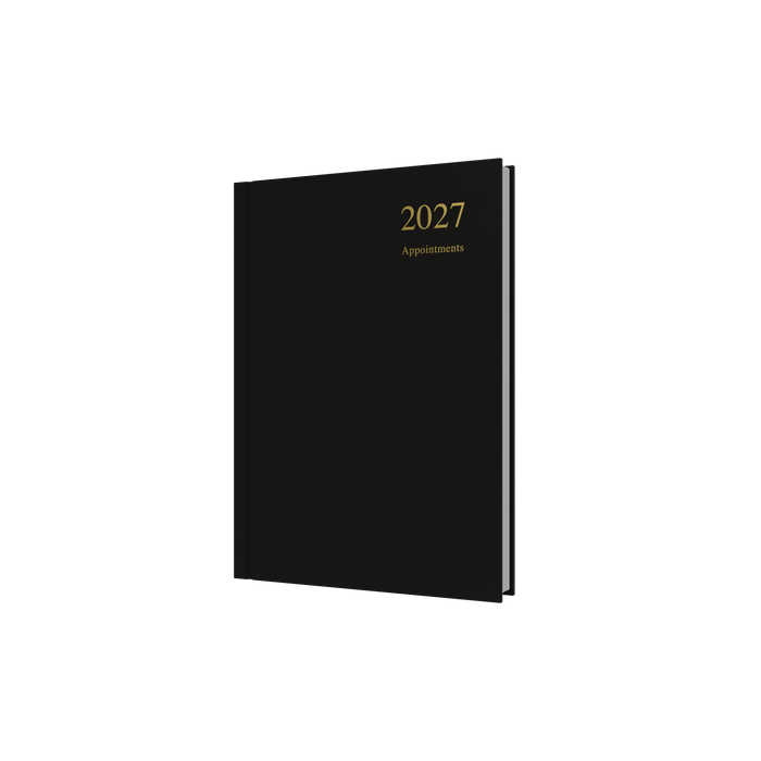2027 Calendar Year Diary/Planner - 12 Month A5 Day to Page w Appointments - Hard Cover - Collins Essential Range