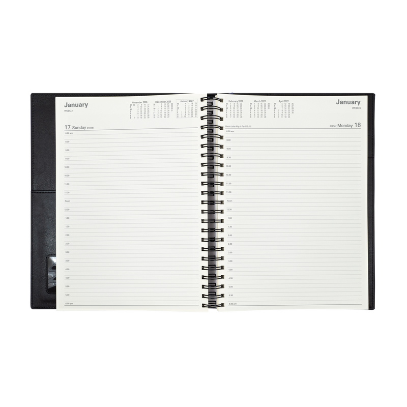2026-2027 Financial Year Diary/Planner - 12 Month A4 Day to Page Diary - Soft Cover - Collins Vanessa Range