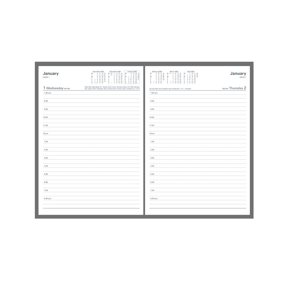Kingsgrove - A5 Day-To-Page 2024-2025 Financial Year Diary Planner- With appointments