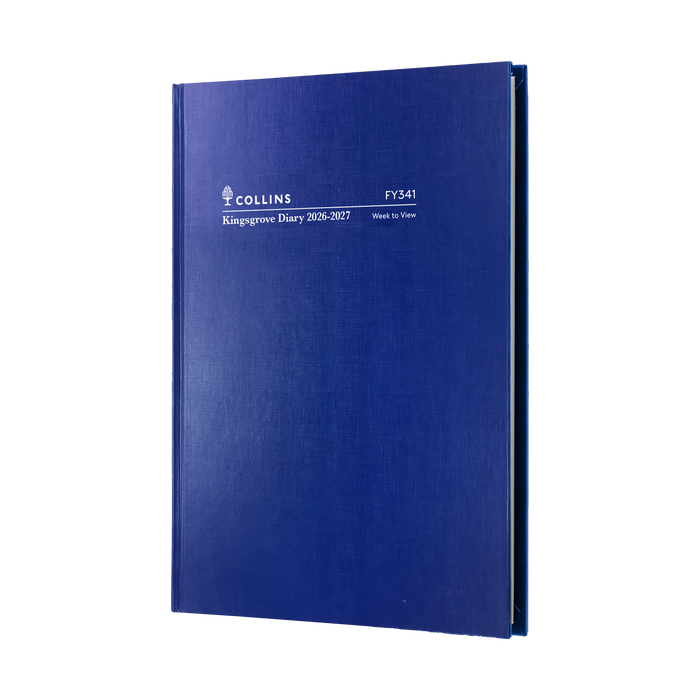 2026-2027 Financial Year Diary/Planner - 12 Month A4 Week to View Diary - Hard Cover - Collins Kingsgrove Range