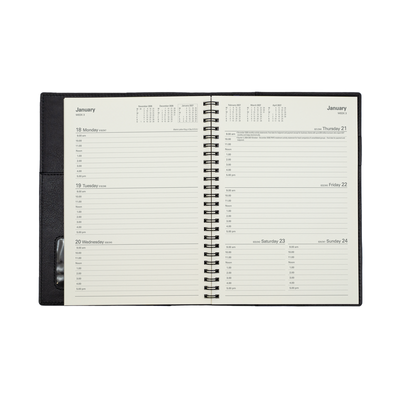 2026-2027 Financial Year Diary/Planner - 12 Month A5 Week to View Diary - Soft Cover - Collins Vanessa Range