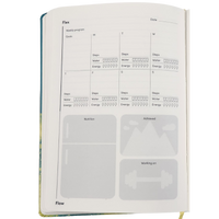Fitness Journal - A5, Hard Cover in Teal - Jumble & Co. Journal Range - Flex and Flow Fitness Journal