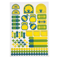 Fitness Journal - A5, Hard Cover in Teal - Jumble & Co. Journal Range - Flex and Flow Fitness Journal