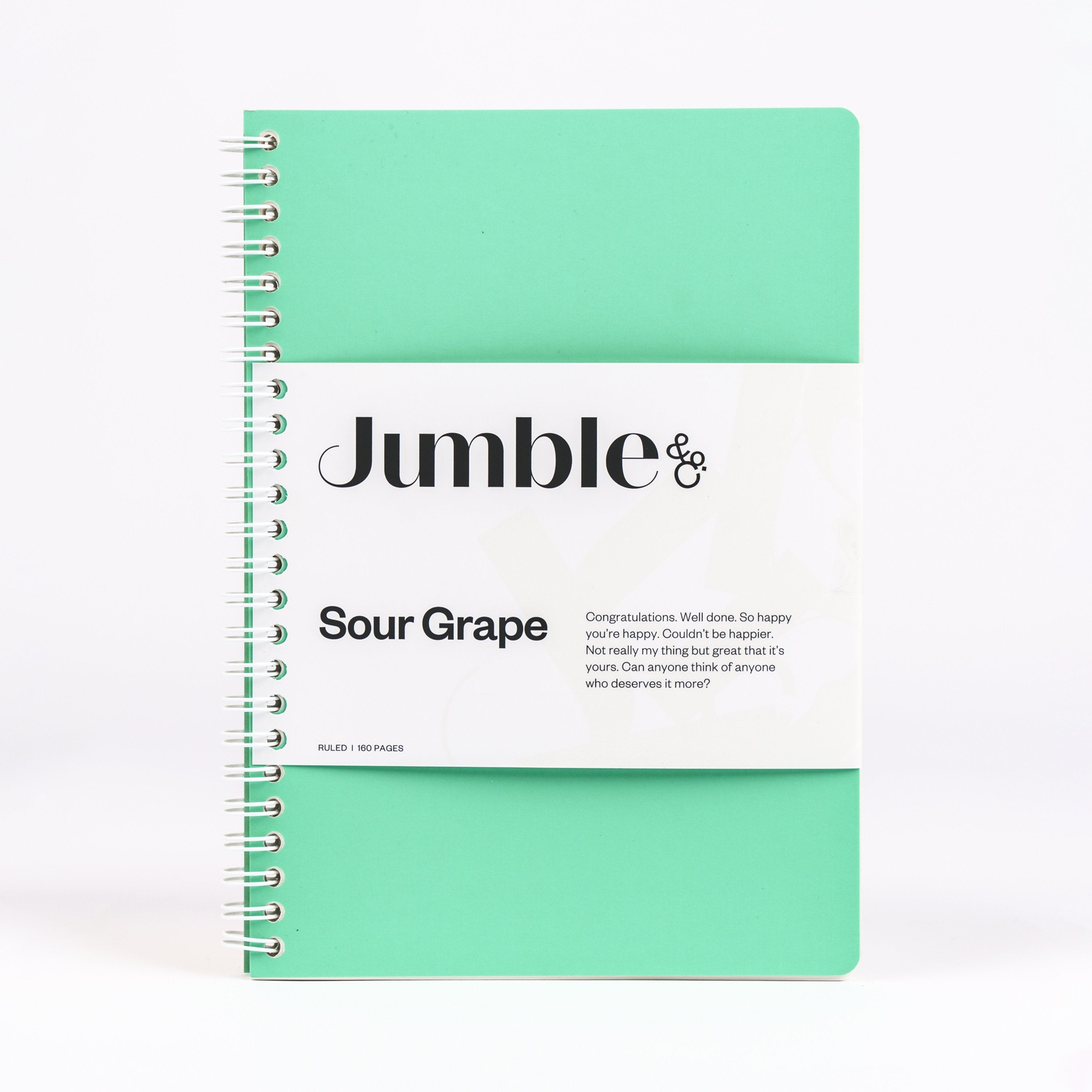Convo Wiro Bound Ruled Notebook -Sour Grape Teal